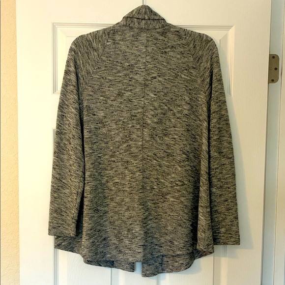 LOFT Heather Gray Women's Cardigan Sweater Medium - Picture 3 of 7